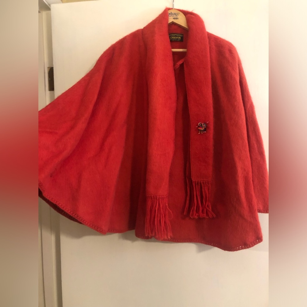 Alpaca Wool Poncho Coat